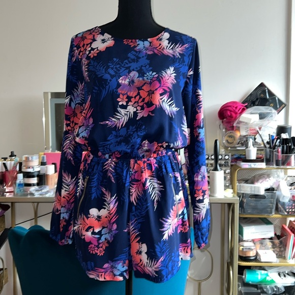 Multi Colored Casual Romper - Picture 1 of 2